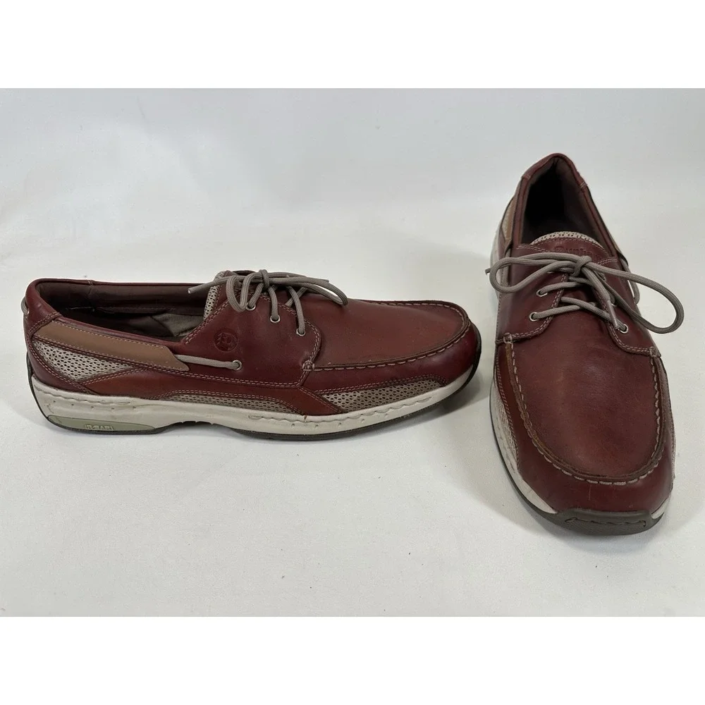Dunham Men's Captain Brown Boat Shoes MCN410BR Size 16 D